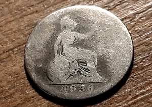 WILLIAM IV SOLID SILVER GROAT 1836 - Picture 1 of 2