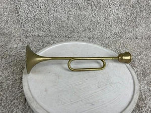 10" Massiver Messing Trompete Horn Kerzenhalter - Bild 1 von 9