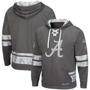 Men's Colosseum Gray Alabama Crimson Tide OHT Military Appreciation Lace-Up - Picture 1 of 5