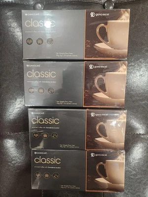 4 PACK GANOCAFE CLASSIC GANODERMA 30 SACHETS EACH GANO EXCEL 08/27 120 SACHETS - Image 1 of 2