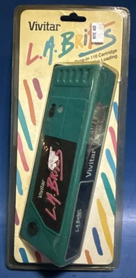 CAMERA Vintage Vivitar L.A Brites 1991 GREEN 110 Film FLASH - Brand New Sealed - Image 1 of 2