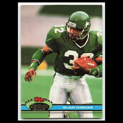 Blair Thomas #342 1991 Topps Stadium Club New York Jets Football Card NFL NM - Image 1 of 3