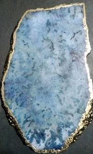 Anthropology Blauer Achat Gilde Käse Schneidebrett 11" breit x 7" hoch - Bild 1 von 7