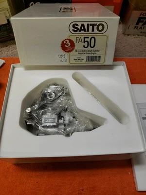 SAITO Engine - SAITO FA-50 Ringed 4-C Motor -  4C motor New - Image 1 of 4