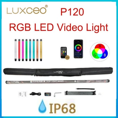 LUXCEO P120 RGB LED Video Light Stick 120cm IP68 CRI 95 APP control Waterproof  - Image 1 of 4