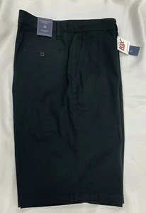 NEW Men's Marquis Straight Fit Cotton Shorts - Black - Picture 1 of 5
