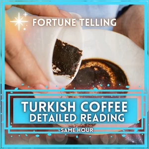 Very Detailed Turkish Coffee Cup Fortune Telling, Turkish Coffee Cup Reading - Picture 1 of 7