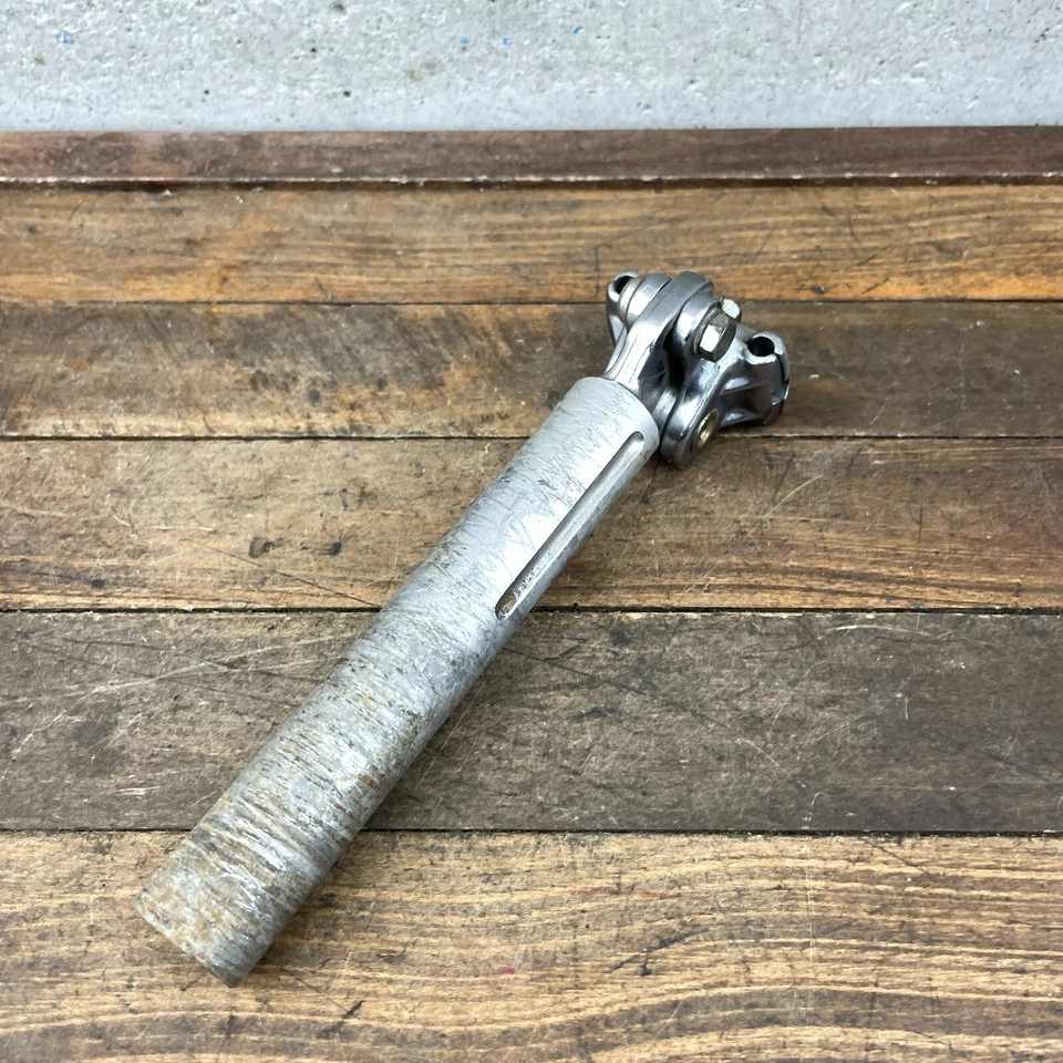 Tija de sillín vintage 3TTT 27,0 mm Brev Italia estriada 200 mm poste micro ajuste años 70 60 Foto 1 de 4