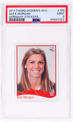 Pegatinas Panini Copa Mundial Femenina 2011 Alex Morgan #196 PSA 9 Foto 1 de 2