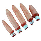 Gruselige abgetrennte Finger Requisiten | 5er Set | Realistisches Halloween Horror Spielzeug