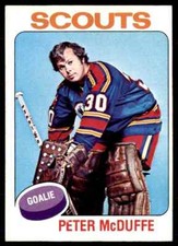 1975-76 Topps Peter McDuffe Kansas City Scouts #256