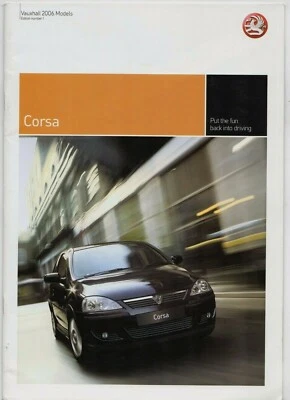 Vauxhall Corsa 2005-06 UK Market Sales Brochure SXi+ Design Life Expression - Image 1 of 2