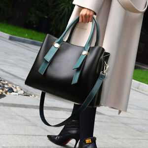 Women's Ladies Casual Handbag Leather Messenger Satchel Shoulder Cross body Bag 