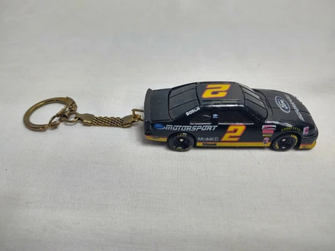Vintage Rusty Wallace #2 Keychain Nascar Ford Motorsport Mobil 1 Cover