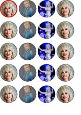 24 Dolly Parton edible rice paper cup cake toppers