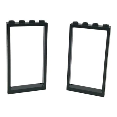2x Lego® Zubehör "Türrahmen schwarz" black  6337273 40289 1x4x6 Fenster Tür - Bild 1 von 4