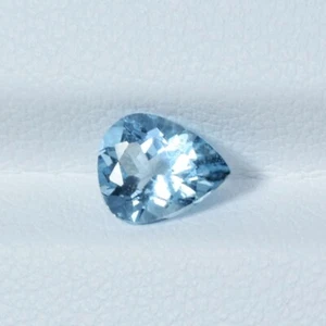 0.88 ct MEJOR GRADO SANTA AGUAMARINA AZUL/AGUAMARINA NATURAL - ¡Video de gema de pera!! - Imagen 1 de 2