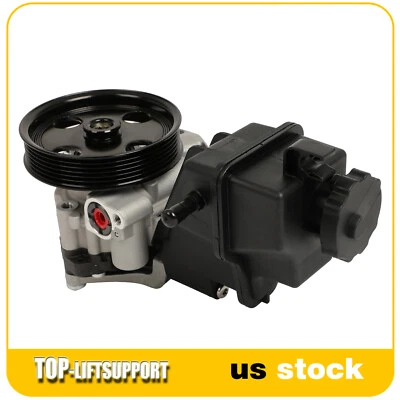 Power Steering Pump w/ Pulley & Reservoir for Mercedes-Benz W204 C204 C300 C350 Foto 1 de 4