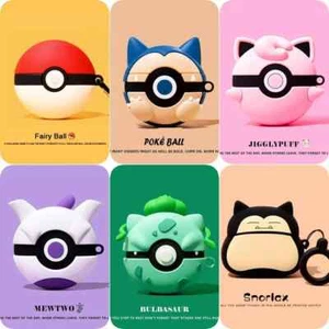 Pokemon AirPods Case inkl. Snorlax, Pokeball, Mewtwo für alle Airpod Hüllen - Bild 1 von 8