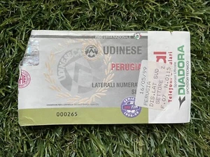 Biglietto calcio UDINESE - PERUGIA Stadio Friuli SERIE A 1999 - Imagen 1 de 2