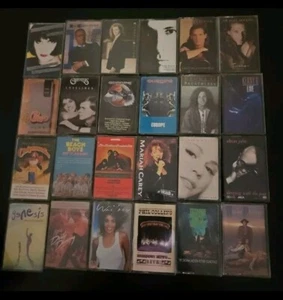 Cassette Tape Lot M. C. Hammer Michael Bolton Whitney Mariah Carey Genesis Europ - Picture 1 of 4
