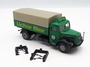 Brekina MAN F8 Pritschen LKW Licher Bier #AK3 (22-003) - Bild 1 von 6