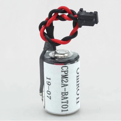 for OMRON CPM2A-BAT01 ER3V 3.6V 1000mAh PLC battery with Plug for CNC Systems - Image 1 of 4