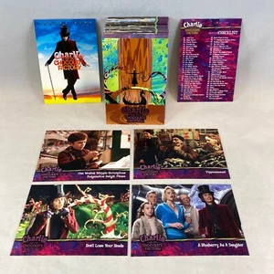 CHARLIE & THE CHOCOLATE FACTORY 2005 Complete Card Set JOHNNY DEPP w/ Promo #T1 - Picture 1 of 7