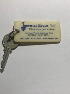 Llavero y llave habitación Imperial House Hotel Motel Dayton Ohio #215 - Imagen 1 de 2