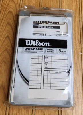 Wilson Baseball/Softball Boxed Lineup Cards (3 Ply, 30-Pack Box) - Image 1 of 2