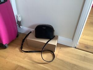 kate spade cross body bag black Leather, Gold Hardwear, Used A Couple Of Times.
