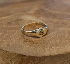 Siegelring Gold 585 Größe 51 - Initialien S - Bild 1 von 5