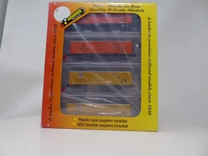 Roundhouse 89464 UP Union Pacific 4 Pack Boxcars N Scale NOS - Picture 1 of 2