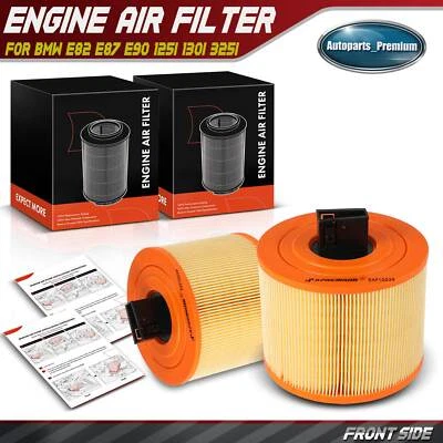 2x Engine Air Filter for BMW E82 E87 E90 125i 130i 325i L6 2.5L L6 3.0L Mexico - Image 1 of 4