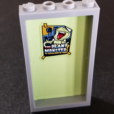 LEGO 1x4x6 Marco de Puerta Prisión Cárcel Celda Pared con Planta Monstruo Calcomanía Adhesiva 60596 Foto 1 de 3