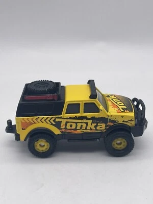 Hasbro 2015 Tonka Funrise Diecast  3.5” Jeep Style 4x4 Loaded Truck Yellow - Image 1 of 4