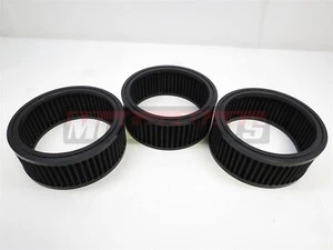 (3 Pack) Air Cleaner 6-3/8"x2.5" Round Washable Filter Element Pre-Oiled Hot Rod - Foto 1 di 4