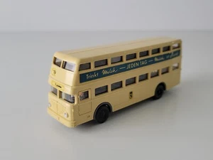 Wiking Ho Scale Jeden Tag Double Decker Bus - Plastic - No Box - Picture 1 of 8