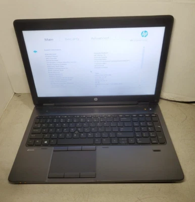HP ZBook 15 15.6" i7-4700MQ 2.4GHz 8GB RAM Sin HDD/SSD/OS! TECLADO MALO! #69 Foto 1 de 4