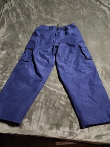 Pantaloni cargo Field & Stream taglia XL grandi blu navy foderati con coulisse gambe con cerniera usati in ottime condizioni - Foto 1 di 15