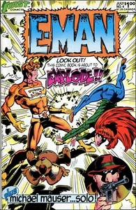 E-Man (First Comics #4) - 1983, July - The Paper Bomb + Michael Mauser Story! - Picture 1 of 1