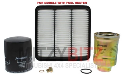 Quality Air Oil Fuel Filter Service Kit for L200 KA4T Series 4 2.5 DiD - Image 1 of 4