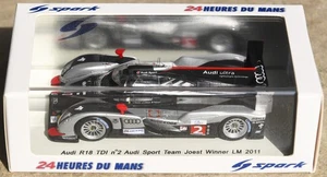 1/43 SPARK AUDI R18 TDI WINNER LE MANS 2011/ no Minichamps ixo trofeu - Imagen 1 de 3