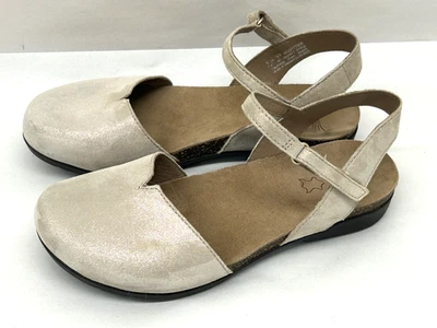 Sandalias Dansko Rowan Puntera Cerrada Mary Jane Beige Brillante Para Mujer EU 37 US 6.5 - 7 Foto 1 de 4