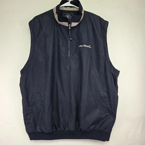 Sea Ray Vest Black Tan Softshell Sleeveless Jacket *Logo Men's XL Charles River - Picture 1 of 9