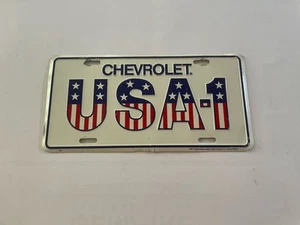 CHEVROLET USA-1 ALUMINUM LICENSE PLATE TAG EMBOSSED TAG - Picture 1 of 7