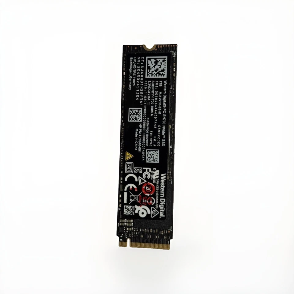 Western Digital WDC ￼PC SN730 SDBPNTY 1tb NVMe M.2 SSD - Image 1 of 4