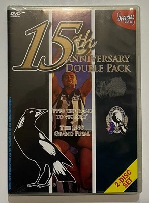 AFL Collingwood 15th Anni DVD All Region PAL 1990 Road To Victory + Grand Final - Image 1 of 4