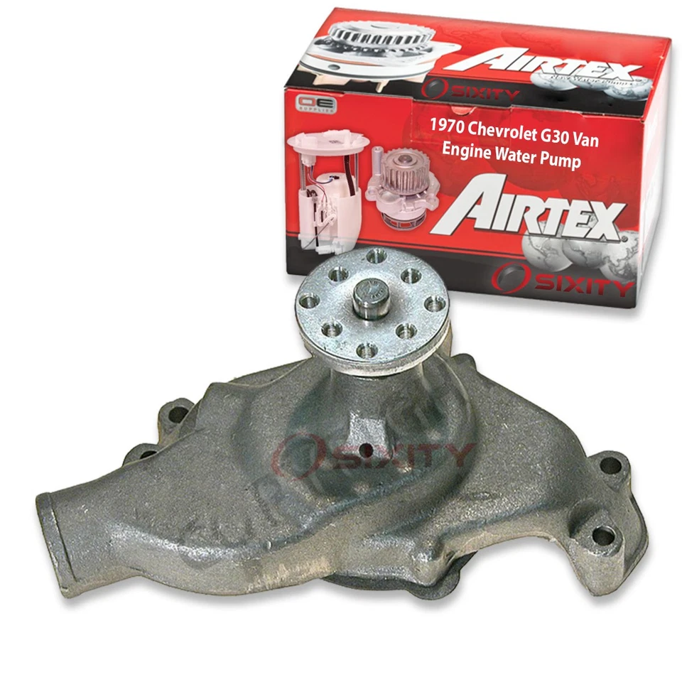 Bomba de agua del motor Airtex para camioneta Chevrolet G30 1970 5,7 L V8 refrigerante anuncio Foto 1 de 4