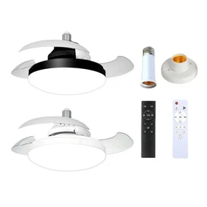E27 Ceiling Fan Lamp 48W Ceiling Light Suitable for Bedroom and Kitchen Use - Picture 1 of 14
